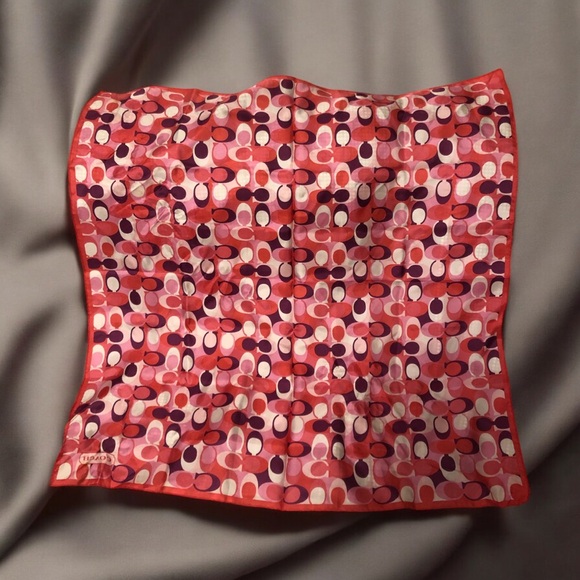 Coach square silk scarf 27x27 inches - Picture 2 of 8